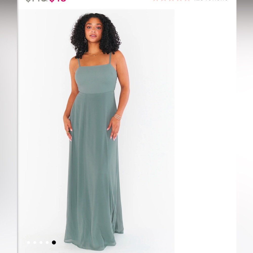 Lauren Tie Maxi Dress in Deep Sage Chiffon